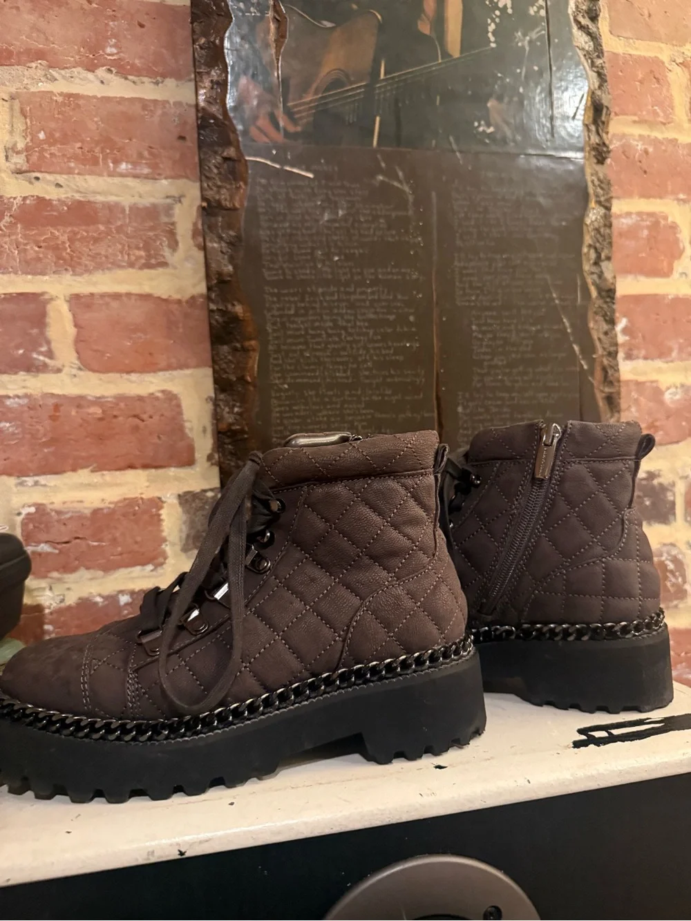 Vince Camuto Lightweight Ankle Boot Platform Lace-Up Boots